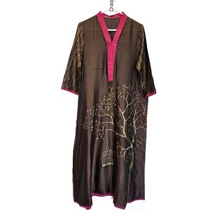 Junaid Jamshed J. Pret Pakistani Designer Long Silk Kurta